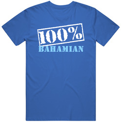 100 Percent Bahamian Stamp Fun Unisex Cotton T Shirt 100 Percent Bahamian Stamp Fun Unisex Cotton T Shirt