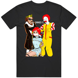 Funny Mcdonalds Wendy Burger King Fast Food Parody Black Unisex Cotton T Shirt