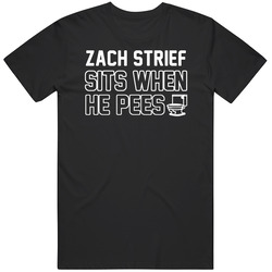 Zach Strief Sits When He Pees New Orleans Football Player Funny Sports Unisex Cotton T Shirt Zach Strief Sits When He Pees New Orleans Football Player Funny Sports Unisex Cotton T Shirt