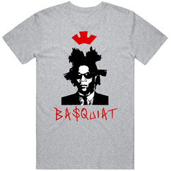 Basquiat Grey Unisex Cotton T Shirt Basquiat Grey Unisex Cotton T Shirt