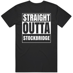 Straight Outta Stockbridge Wisconsin City Parody Unisex Cotton T Shirt Straight Outta Stockbridge Wisconsin City Parody Unisex Cotton T Shirt