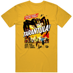 Tarantula, T-Shirt, Movie, Poster, 1955, Spider, Arachnophobia, Retro, 50's, Creature Feature Unisex Cotton T Shirt