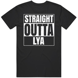Straight Outta Lya China Airport Code Parody Unisex Cotton T Shirt Straight Outta Lya China Airport Code Parody Unisex Cotton T Shirt
