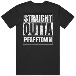 Straight Outta Pfafftown City Grunge Worn Look Parody Unisex Cotton T Shirt Straight Outta Pfafftown City Grunge Worn Look Parody Unisex Cotton T Shirt