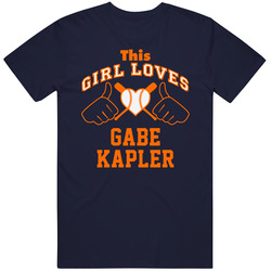 This Girl Loves Gabe Kapler Detroit Baseball Player Classic Unisex Cotton T Shirt This Girl Loves Gabe Kapler Detroit Baseball Player Classic Unisex Cotton T Shirt