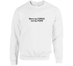 Worn By Force  Cover Unisex Cotton Crewneck Sweatshirt