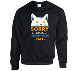 Animals Cat Plans Unisex Cotton Crewneck Sweatshirt Animals Cat Plans Unisex Cotton Crewneck Sweatshirt