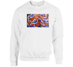 Foxy Facemask Cover Unisex Cotton Crewneck Sweatshirt Foxy Facemask Cover Unisex Cotton Crewneck Sweatshirt