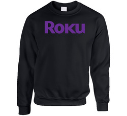 Roku Logo Unisex Cotton Crewneck Sweatshirt Roku Logo Unisex Cotton Crewneck Sweatshirt
