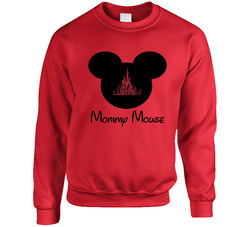 Mommy Mouse Disney Matching Family Vacation Unisex Cotton Crewneck Sweatshirt Mommy Mouse Disney Matching Family Vacation Unisex Cotton Crewneck Sweatshirt