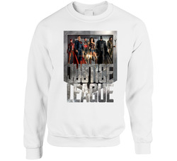 The Movie 2017 Justice League Unisex Cotton Crewneck Sweatshirt