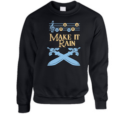 Make It Rain Duel Swords Unisex Cotton Crewneck Sweatshirt Make It Rain Duel Swords Unisex Cotton Crewneck Sweatshirt