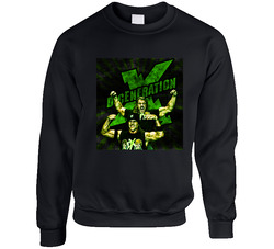 Wwe D-generaion X Graphic T-shirt Tee Shawn Michaels Triple H Wwf Dx Unisex Cotton Crewneck Sweatshirt