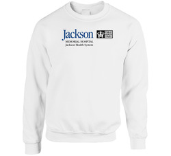 Jackson Memorial Hospital Community Unisex Cotton Crewneck Sweatshirt Jackson Memorial Hospital Community Unisex Cotton Crewneck Sweatshirt