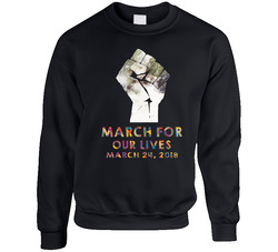March For Unisex Cotton Crewneck Sweatshirt