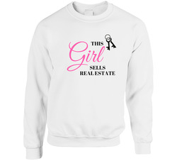 This Girl Sells Real Estate Unisex Cotton Crewneck Sweatshirt This Girl Sells Real Estate Unisex Cotton Crewneck Sweatshirt