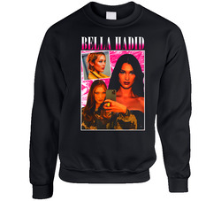 Bella Hadid Unisex Cotton Crewneck Sweatshirt