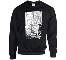 Qotsa Art White 3463 Unisex Cotton Crewneck Sweatshirt