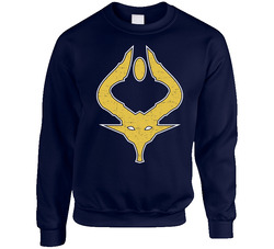 Nicol Bolas Navy Unisex Cotton Crewneck Sweatshirt