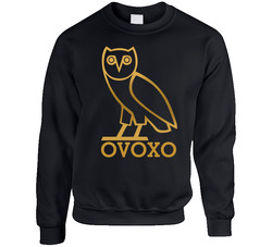 Ovo Emas Hitam Unisex Cotton Crewneck Sweatshirt