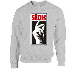 Stax Records Music Label Northern Soul Top Otis Reading Isaac Haye Unisex Cotton Crewneck Sweatshirt