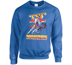 4 Horseman Retro Royal Blue Unisex Cotton Crewneck Sweatshirt
