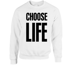 George Michael - Wham! Choose Life - Relax, Last Christmas, Faith Unisex Cotton Crewneck Sweatshirt