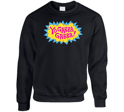 Yo Gabba Gabba Unisex Cotton Crewneck Sweatshirt