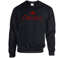 Old Spice Retro Cologne Aftershave Sailboat Unisex Cotton Crewneck Sweatshirt