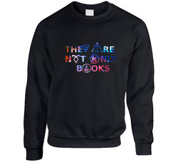T179 They Are Not Only Book Unisex Cotton Crewneck Sweatshirt