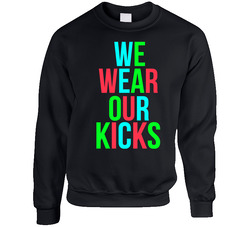 We Wear Kicks Unisex Cotton Crewneck Sweatshirt