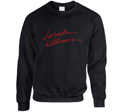 Lucinda Williams Logo Text 240817y Unisex Cotton Crewneck Sweatshirt