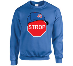 Strop Sign Unisex Cotton Crewneck Sweatshirt