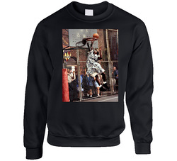 Larry Johnson Grandmama Charlotte Unisex Cotton Crewneck Sweatshirt