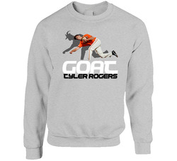 Tyler Rogers Goat Greatest Of All Time Baseball Player Fan Unisex Cotton Crewneck Sweatshirt