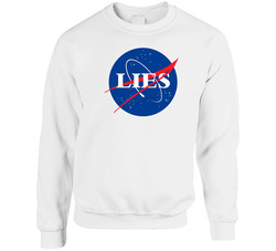 Lies Unisex Cotton Crewneck Sweatshirt