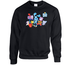 Blue Clues Kid Style Unisex Cotton Crewneck Sweatshirt