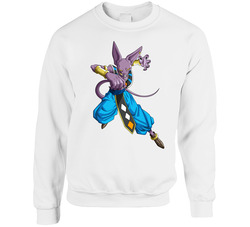 Beerus God Of Destruction Universe 7 Dragon Ball Super Unisex Cotton Crewneck Sweatshirt