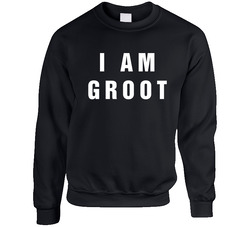 I Am Groot Guardians Of The Galaxy Unisex Cotton Crewneck Sweatshirt