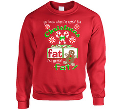Red Unisex Cotton Crewneck Sweatshirt