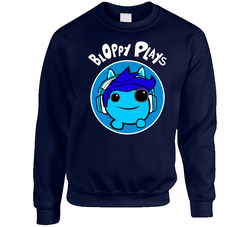 Bloppy Plays 2.0 Unisex Cotton Crewneck Sweatshirt