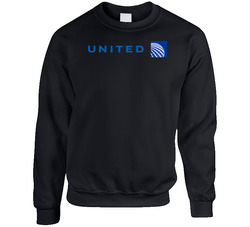 United Airlines 6 Unisex Cotton Crewneck Sweatshirt