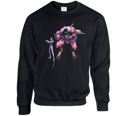 Dva D.VA Overwatch Logo T-Shirt Tee Black Size S - 6XL Unisex Cotton Crewneck Sweatshirt