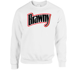 Brawny Paper Towel Logo Unisex Cotton Crewneck Sweatshirt