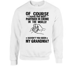Partner In Crime Unisex Cotton Crewneck Sweatshirt