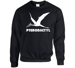 Pterodactyl Dinosaur Science Archaeology High School Unisex Cotton Crewneck Sweatshirt