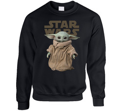 The Mandalorian Grogu Baby Yoda Unisex Cotton Crewneck Sweatshirt
