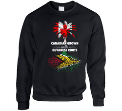 Canadian Grown With Guyanese Roots Unisex Cotton Crewneck Sweatshirt