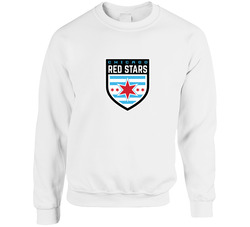 Chicago Red Stars Women's Professional Soccer League Team Christmas Holiday Ornament Unisex Cotton Crewneck Sweatshirt
