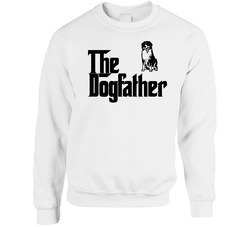 Bernese Mountain Dog Custom Dog Breed The Dogfather Unisex Cotton Crewneck Sweatshirt